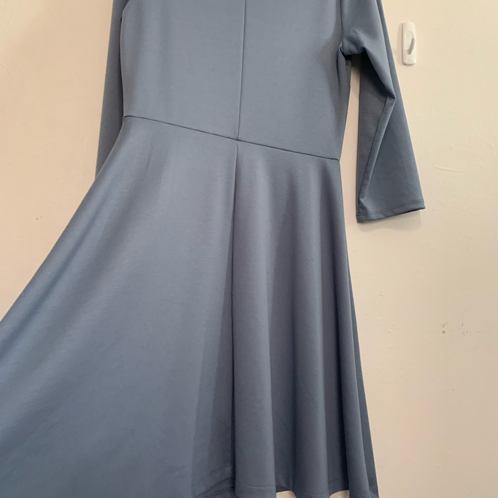 NWT The Limited Fit and Flare knit Dress Blue Size Small - Picture 2 of 7